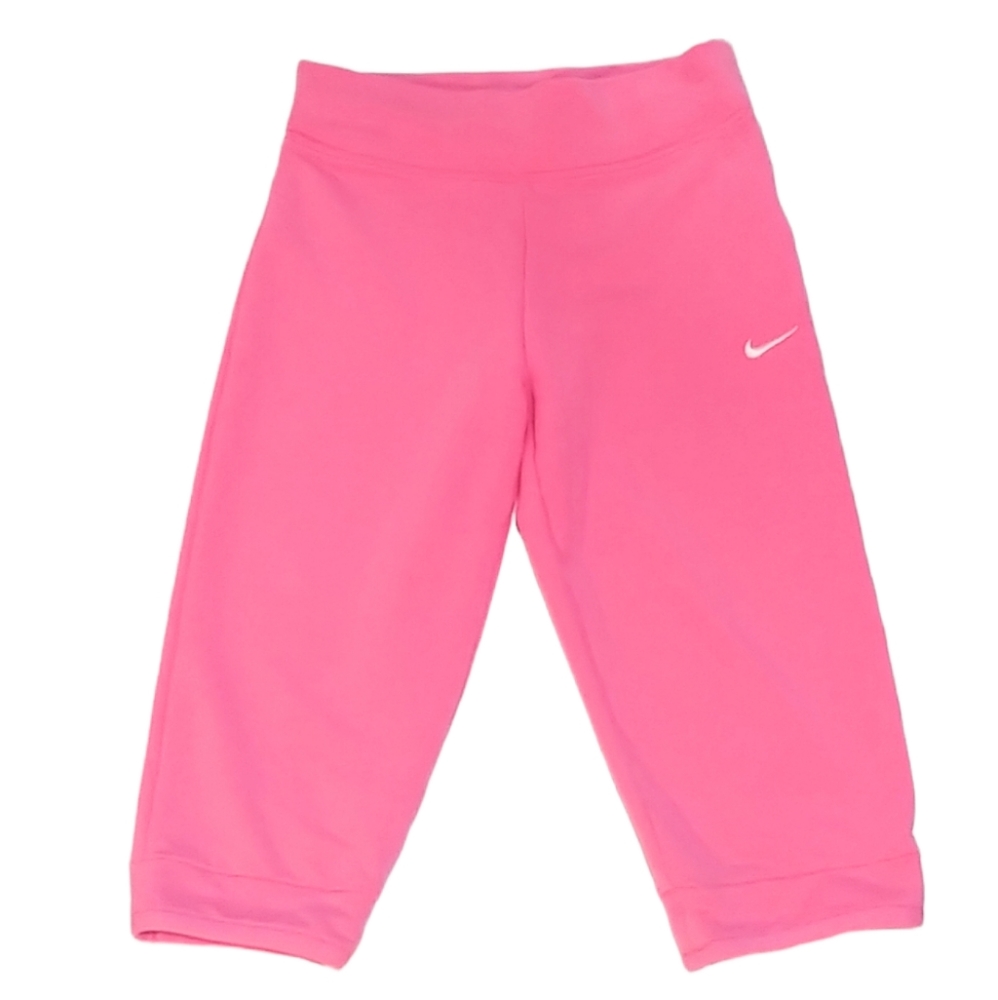Pants Pink & Red Nike Dri-Fit Cropped Athletic Pants Size Medium